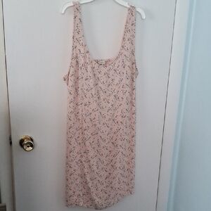 American Eagle,Pink,Floral,Tank Style,Slip Dress/Unique,Stretchy,Cut-Out Back🩷
